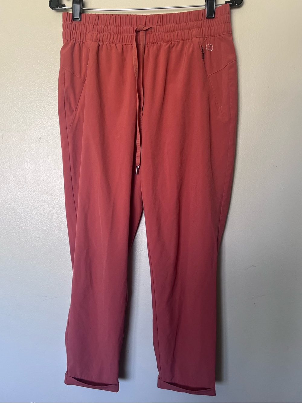 CALIA by Carrie Underwood Rust Red Track Pants